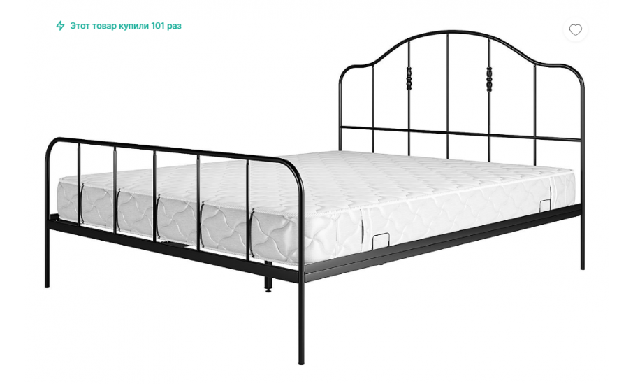 Кровать металлическая Wellrus 222-14