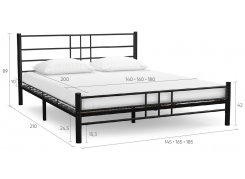 Кровать металлическая Wellrus 132-16