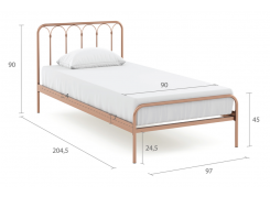 Кровать металлическая Wellrus 312-9