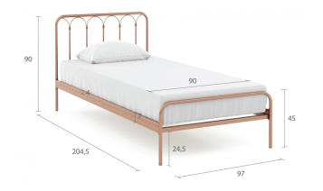Кровать металлическая Wellrus 311-9